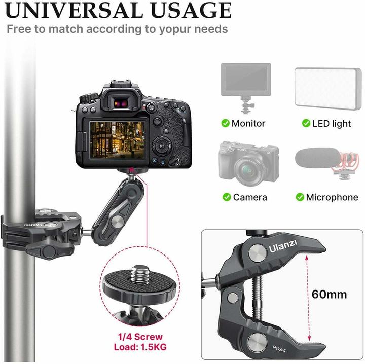 Actual product image Ulanzi Multi-functional Super Clamp (Stand clamp)