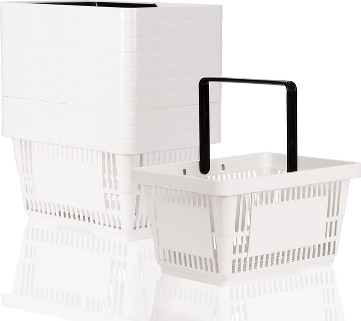 Produktbild Goods For Business 10x Einkaufskorb 22l, Weiss