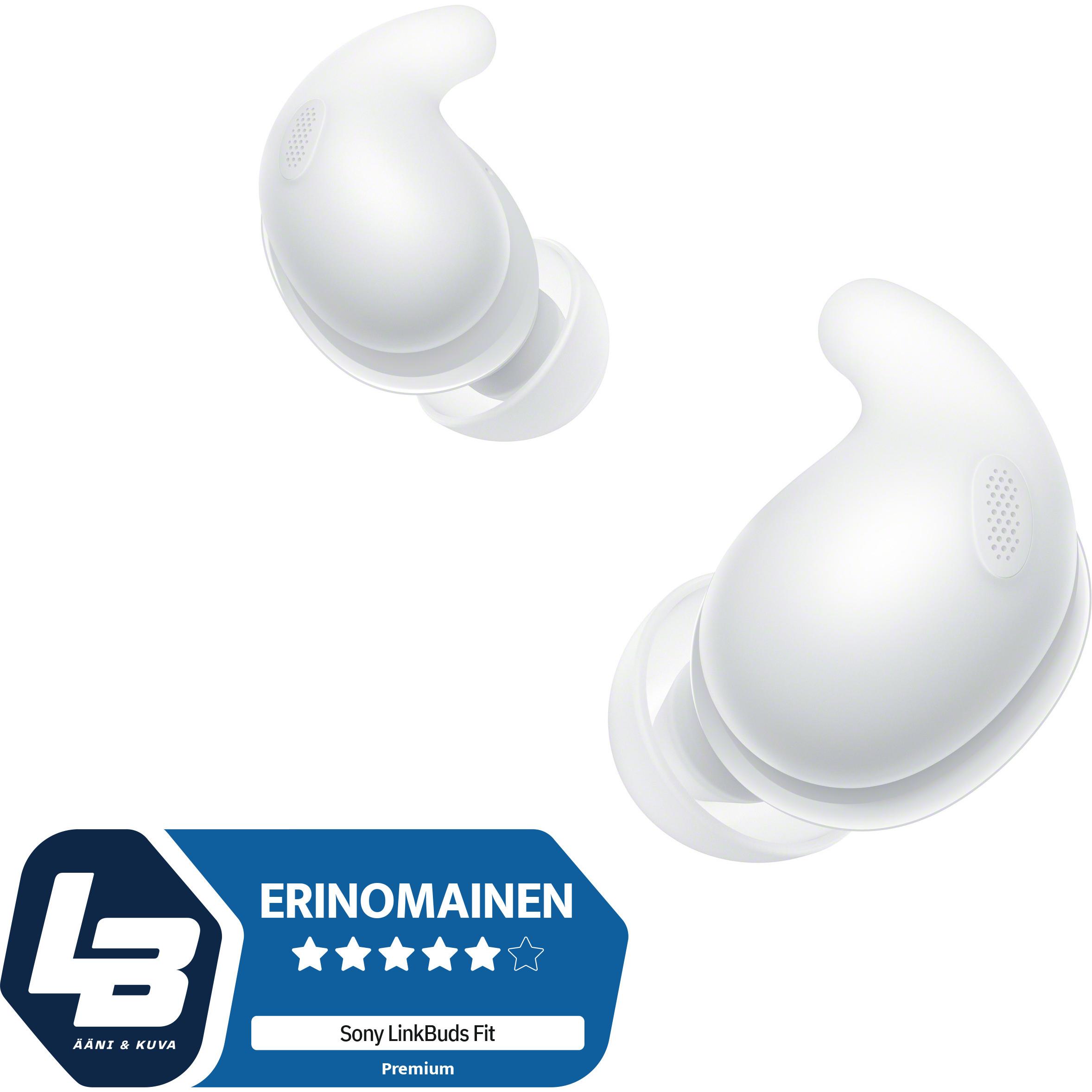 Sony LinkBuds Fit (NC, 5.50 h, Kabellos), Kopfhörer, Weiss