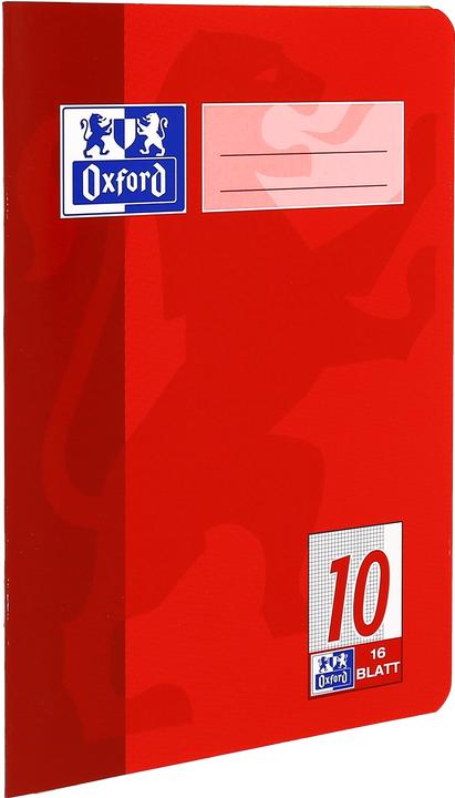 Produktbild Oxford Schulheft, A5, Lineatur 10 (A5, Kariert, Harter Einband)