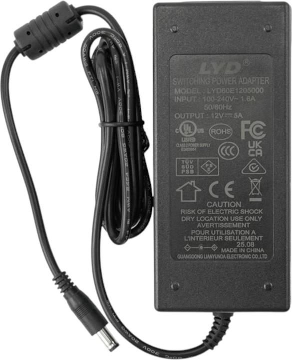 Produktbild DFRobot 12V DC 5A Netzteil AC/DC-Adapter 5.5mm/2.1mm Stecker