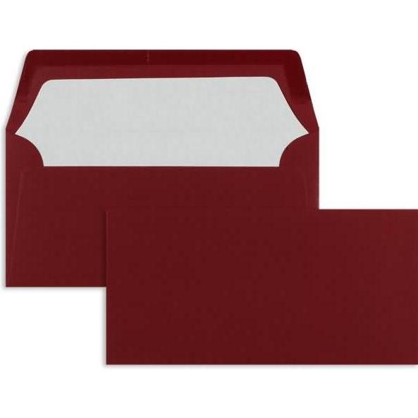 Blanke, Briefumschlag, Briefumschläge DINlang 100g/qm gummiert VE=100 Stück rosso (110 x 220 mm, 100 x)