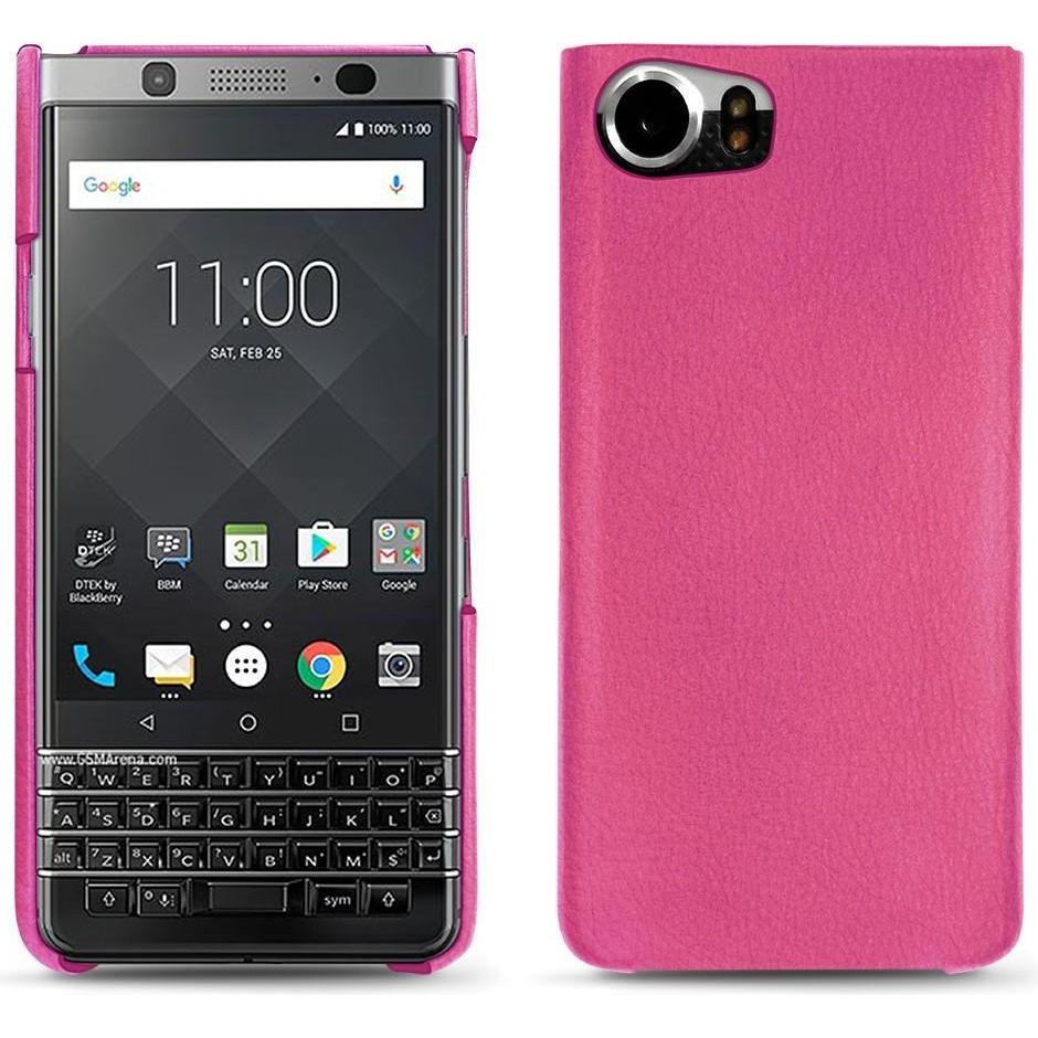 Thumbnail - Noreve Lederschutzhülle (Blackberry KEYone), Smartphone Hülle, Rosa