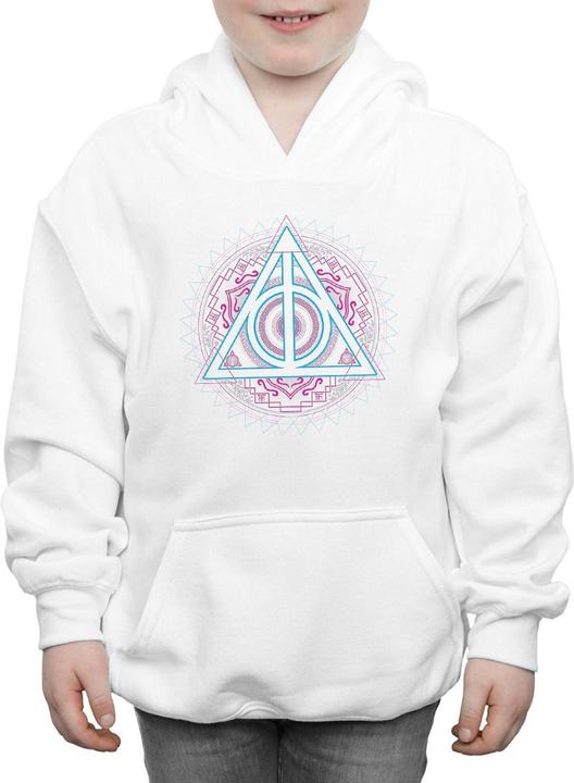 Immagine prodotto Neon Deathly Hallows Felpa con Cappuccio Ragazzi (140, 146)