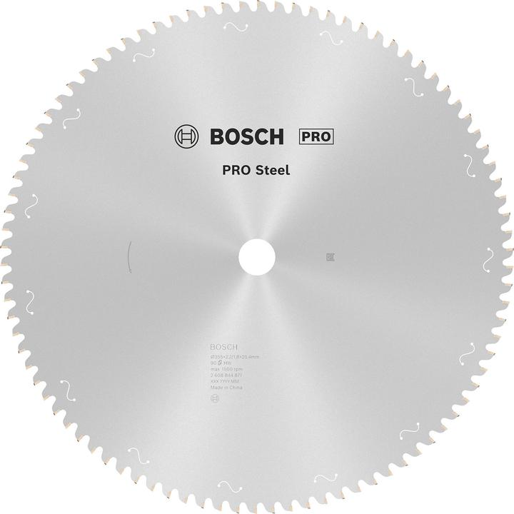 Produktbild Bosch Professional Zubehör PRO Steel Kreissägeblatt, 355 x 2,2 x 25,4 mm, T90