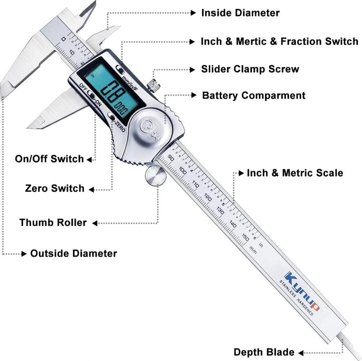 Immagine prodotto Kynup Digital Messschieber (15 cm)