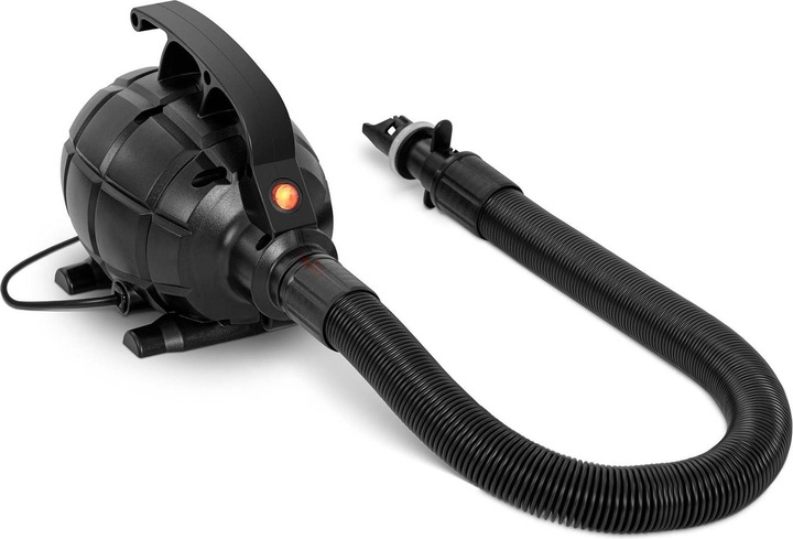 Gymrex Elektro Luftpumpe für Turnmatte Elektropumpe Luftmatratze schwarz 4 Düsen 500 W