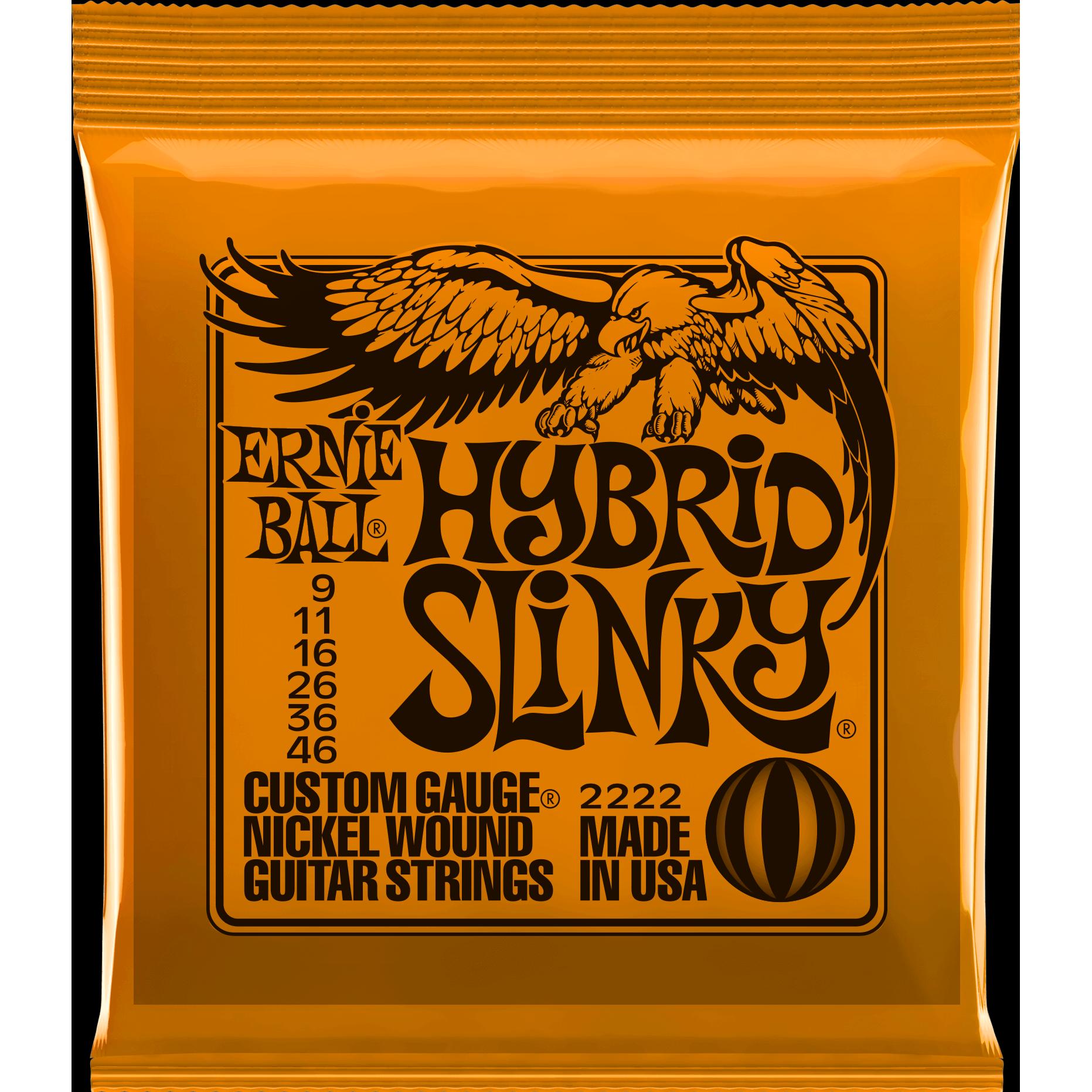 Ernie Ball Hybrid Slinky (6 x, E-Gitarre, 0.05"), Saiten