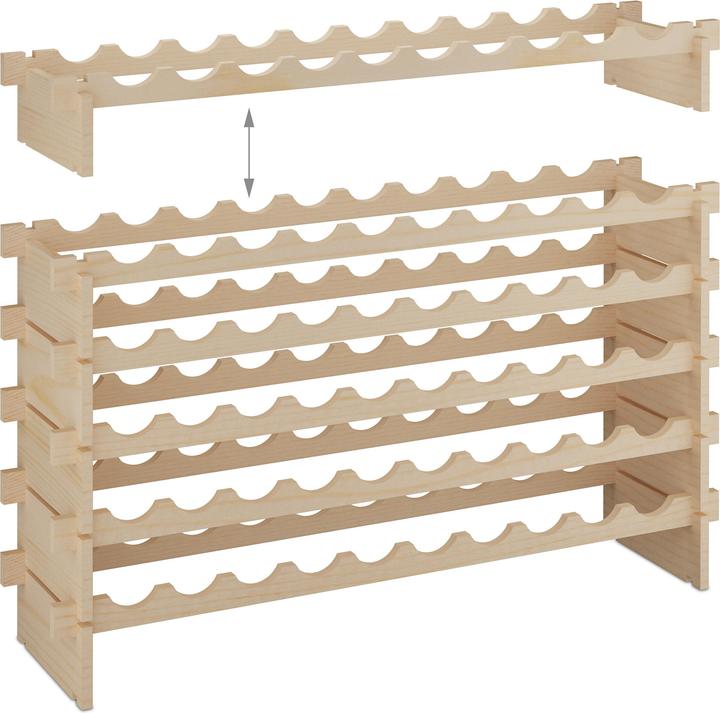Relaxdays Weinregal (103 x 25 x 73 cm, 60 Fl.)