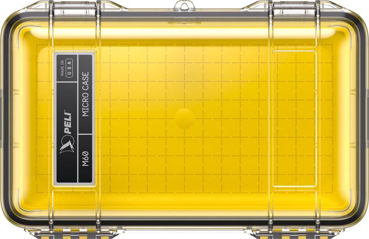 Produktbild Peli MicroCase M60, transparent mit gelber Auskleidung NF (Fotokoffer)