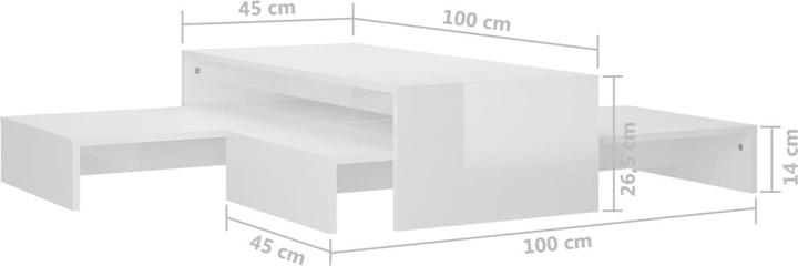 Actual product image VidaXL Carlye (100 x 100 x 26.5 cm)