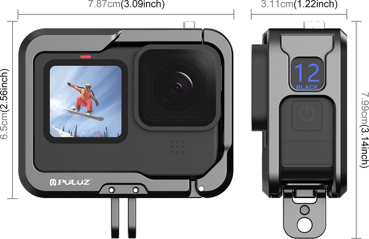 Produktbild Puluz GoPro Aluminium Halterung (Hero 10, Hero 9, Hero 12, Hero 11, GoPro Hero 13)