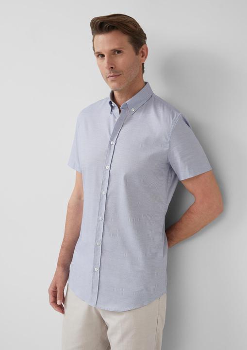 Immagine prodotto s.Oliver Hemd Tailored Fit: Baumwollhemd mit Fischgrätmuster (38)