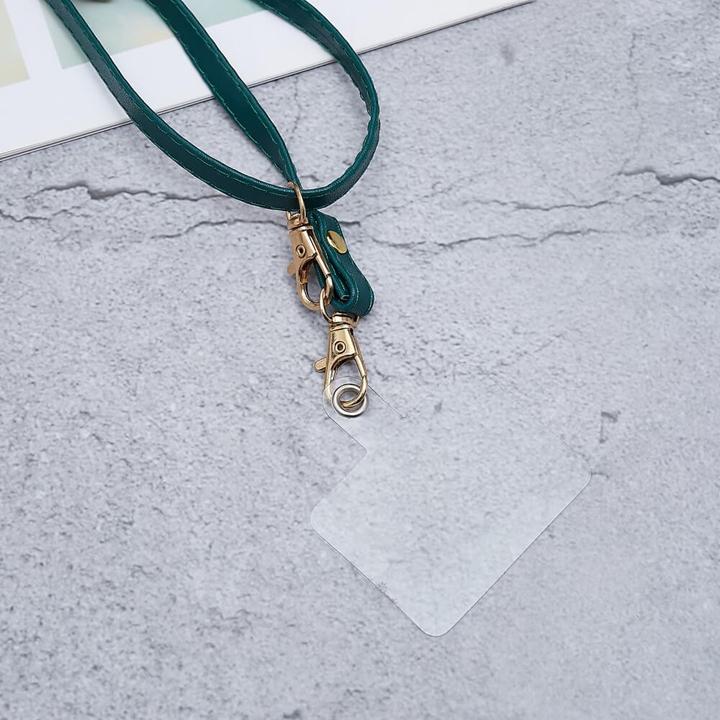 Actual product image Cover-Discount Universal imitation leather lanyard green