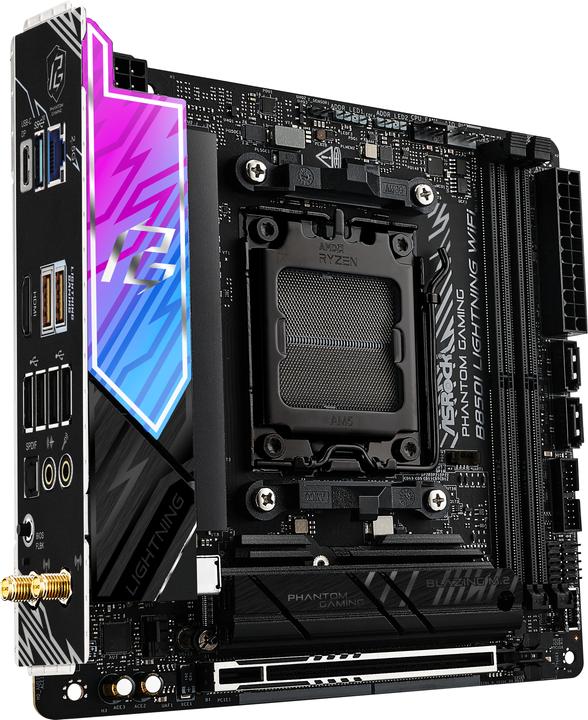 Produktbild AsRock Phantom Gaming B850I Lightning WiFi (AM5, AMD B850, Mini-ITX)