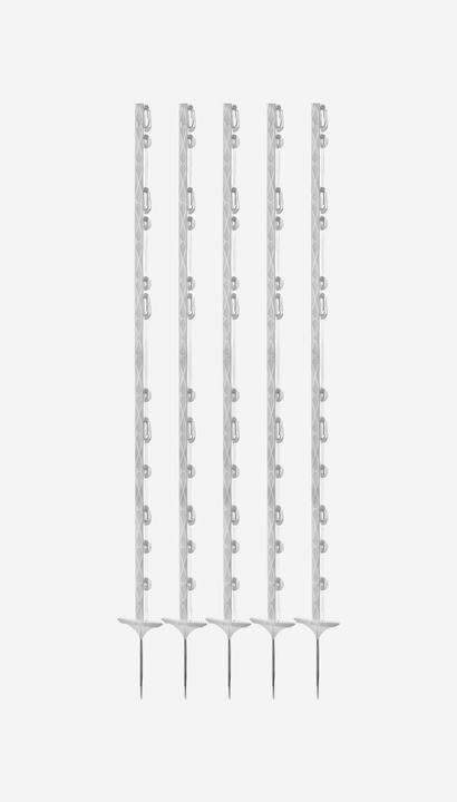 Actual product image Corral Plastic post Titan 157 cm, white, double step, 5 pcs.
