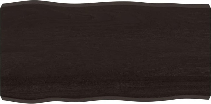 Actual product image VidaXL Tischplatte 100x50x6 cm Massivholz Eiche Behandelt (100 x 50 x 6 cm)