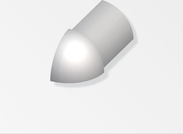 Image du produit Alfer Angle extérieur quart de cercle Inox
