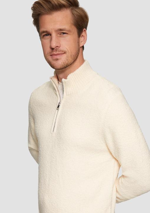 Image du produit S.Oliver Strickpullover Pullover mit Troyer-Kragen in Melange-Optik (3XL)