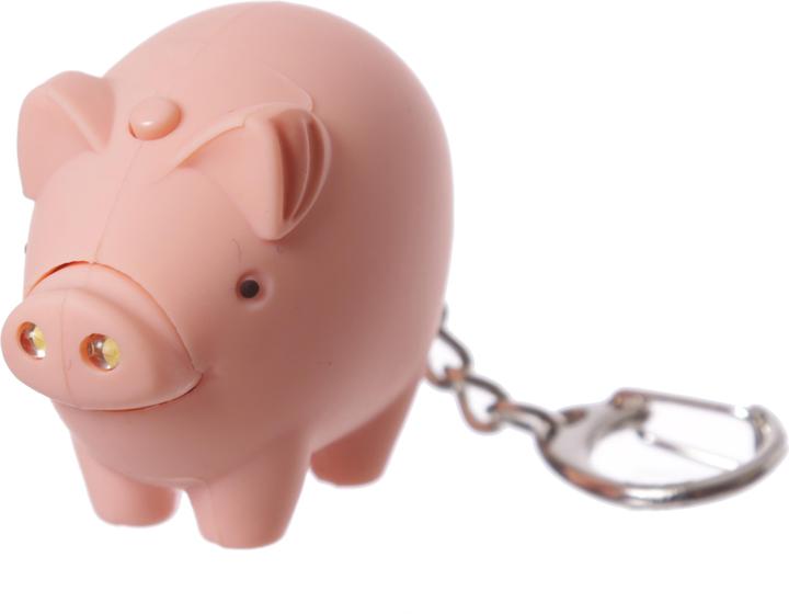 Actual product image Puckator Farm Cow & Pig LED with Sound Keychain