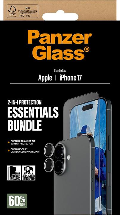 Image du produit PanzerGlass 2-in-1 Essentials Set (Apple iPhone 17)