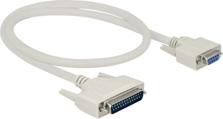 Produktbild Delock Serielles Kabel D-Sub 25 Stecker zu D-Sub 9 Buchse 0,5 m (0.50 m, VGA)