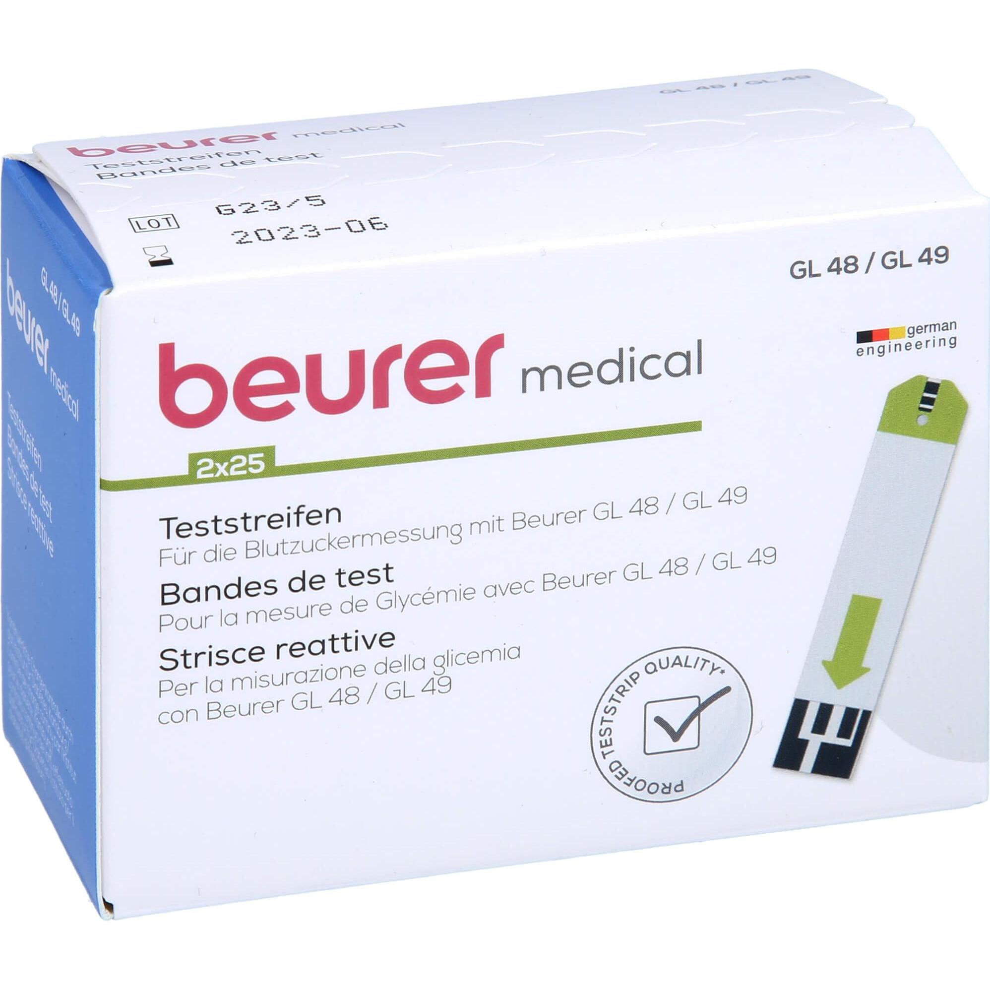 Beurer, Bluttest, GL48/49 BZTTR (Teststreifen)