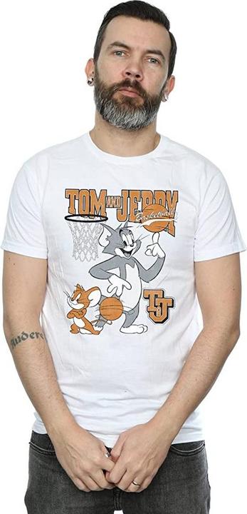 Produktbild Tom & Jerry Spinning Basketball TShirt aus Baumwolle (L)