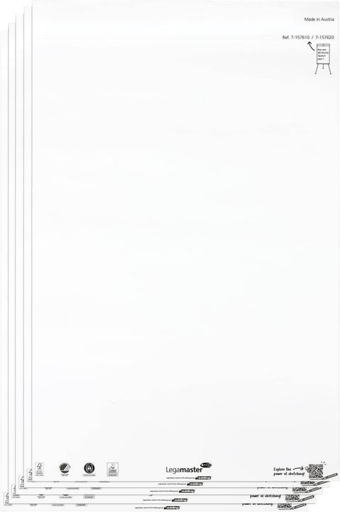Actual product image Legamaster Flipchart pad 5x20BL blank in KA