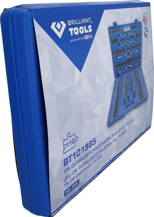 Produktbild KS Tools TiN Gewindeschneidwerkzeug-Satz 110- teilig