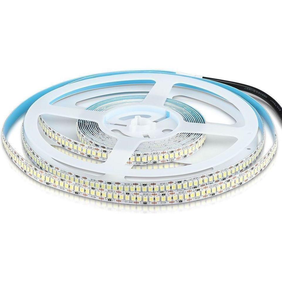 V-TAC, Striscia LED, VT2835 240HN LEDstrip SMD2835 240 LED High Lumen 4000K IP20 5m (Bianco neutro, 500 cm, Interno)