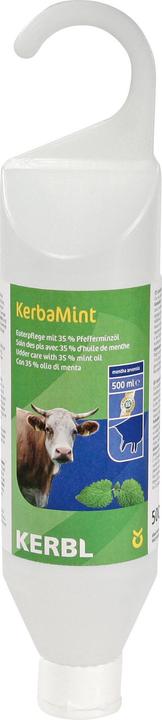 Kerbl Udder care product KerbaMint 35, udder care, FiBL for organic farms, hanging bottle