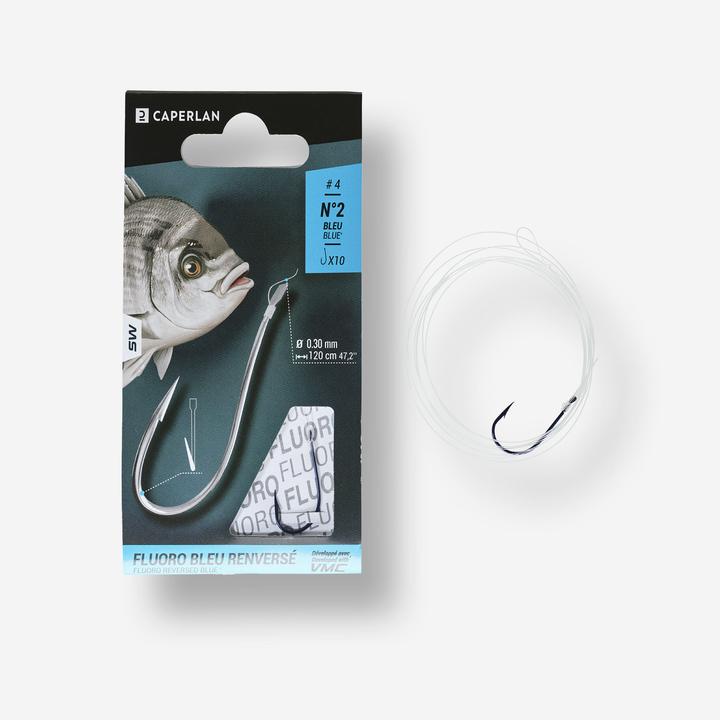 Actual product image Caperlan Leader hook Sea Blue Reversed