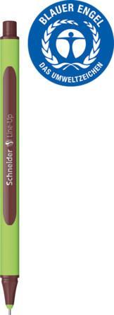 Produktbild Schneider Fineliner Line-Up - Dunkelbraun (Braun, 10x)