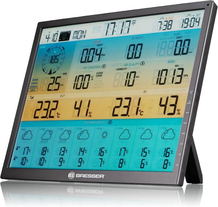 Image du produit Bresser Weerstation - 4CAST WIFI - Met 8-daagse Voorspelling een Uitgebreid XXL-scherm