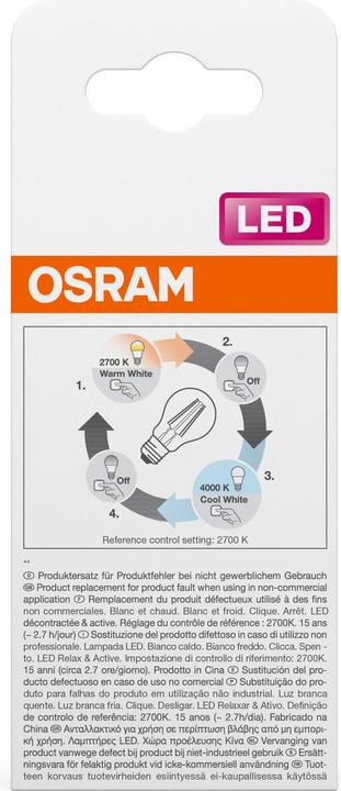 Produktbild Osram Led Relax And Active Classic A (E27, 806 lm, 1x)
