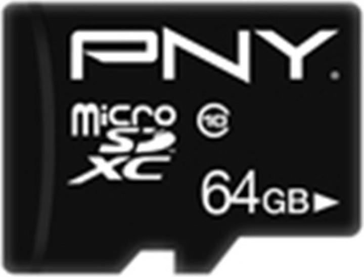 Actual product image PNY Performance Plus (64 GB, microSDXC, U1, UHS-I)