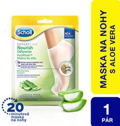 Actual product image Scholl Nourishing Foot Mask Foot Mask Aloe Vera 1 Pair (Foot mask)