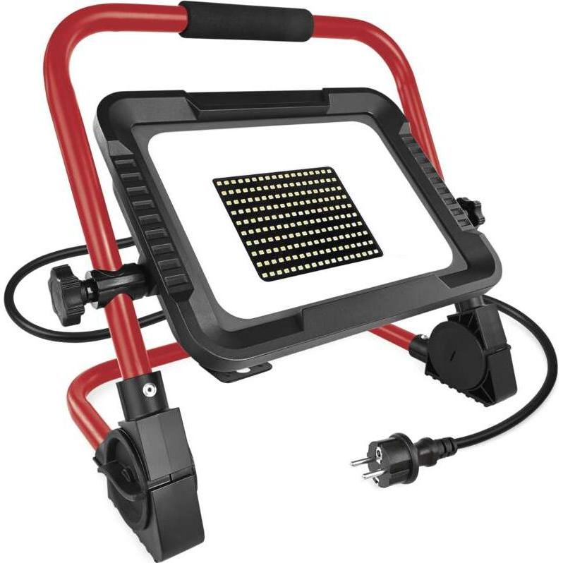 Emos, Applique + Plafoniera, LED reflektor ELION 100W, rot-schwarz, IP65, 16 000 lm, neutralweiss (16000 lm)