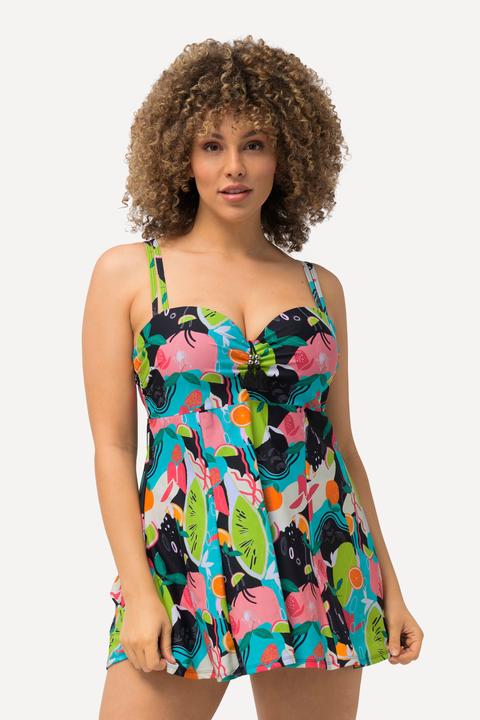 Produktbild Ulla Popken Badekleid, Früchte, Softcups, Quaste, recycelt (48)
