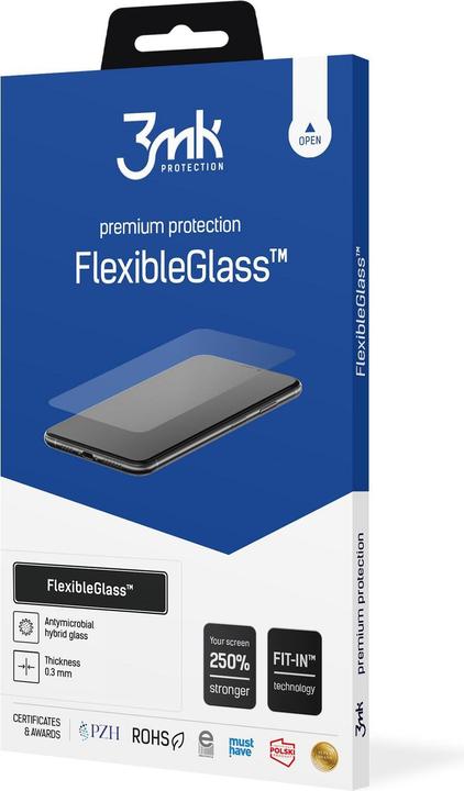 Productafbeelding 3MK FlexibleGlass iPhone 16 Szkło Hybrydowe (1 Stuk, Apple iPhone 16)