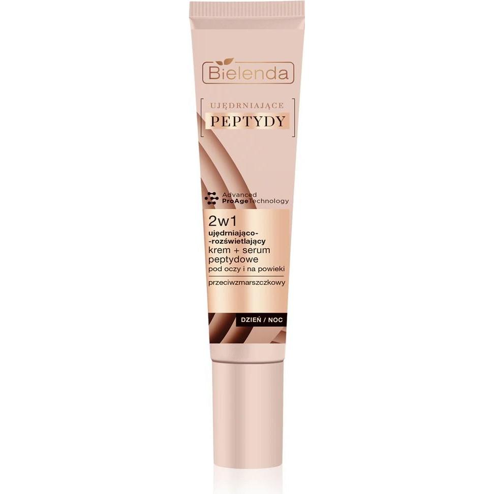 Bielenda , Augenpflege, Firming Peptides Firming And Brightening Cream + Peptide Serum 2In1 Under The Eyes And (Augenpflege Crème, Tag)