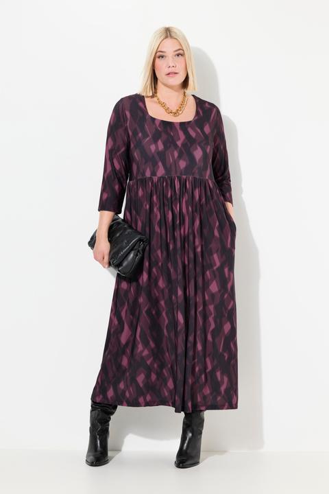 Produktbild Ulla Popken Jerseykleid, A-Linie, Alloverprint (46, 48)