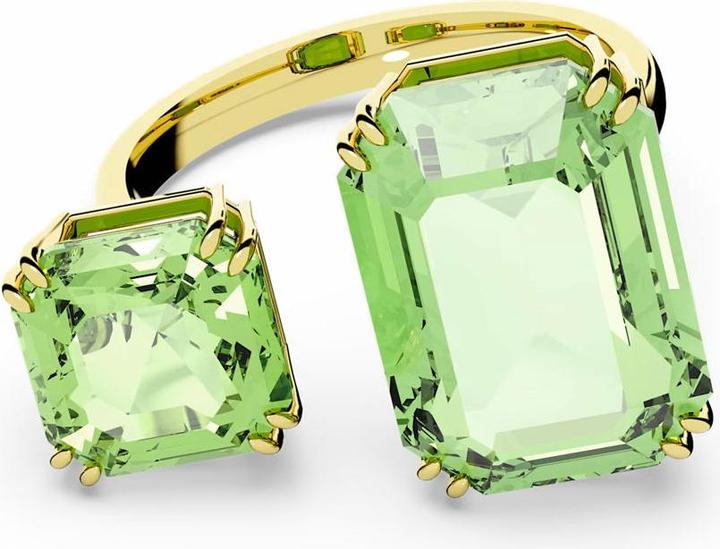 Swarovski Millenia Open Ring Octagon Cut Green Gold (60)