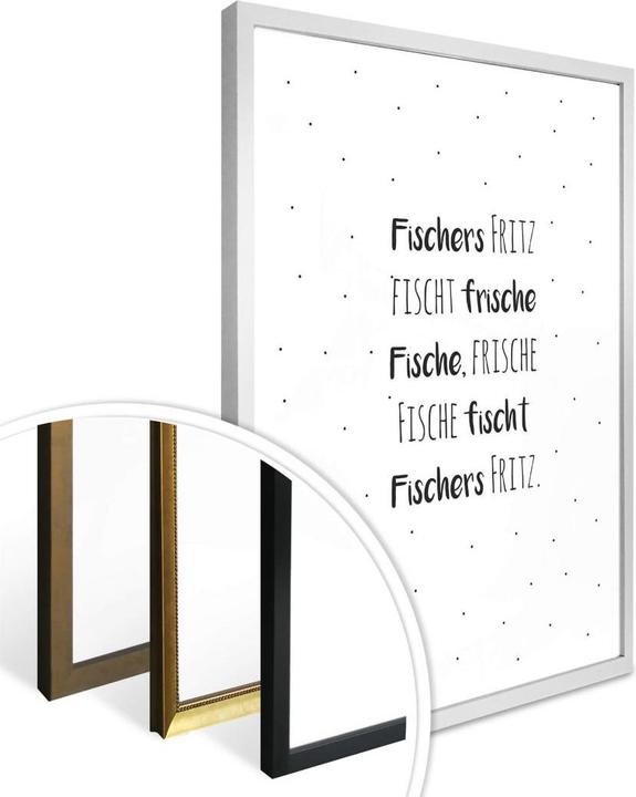 Immagine prodotto Trenddeko Scioglilingua - Fischer's Fritz (40 x 50 cm)
