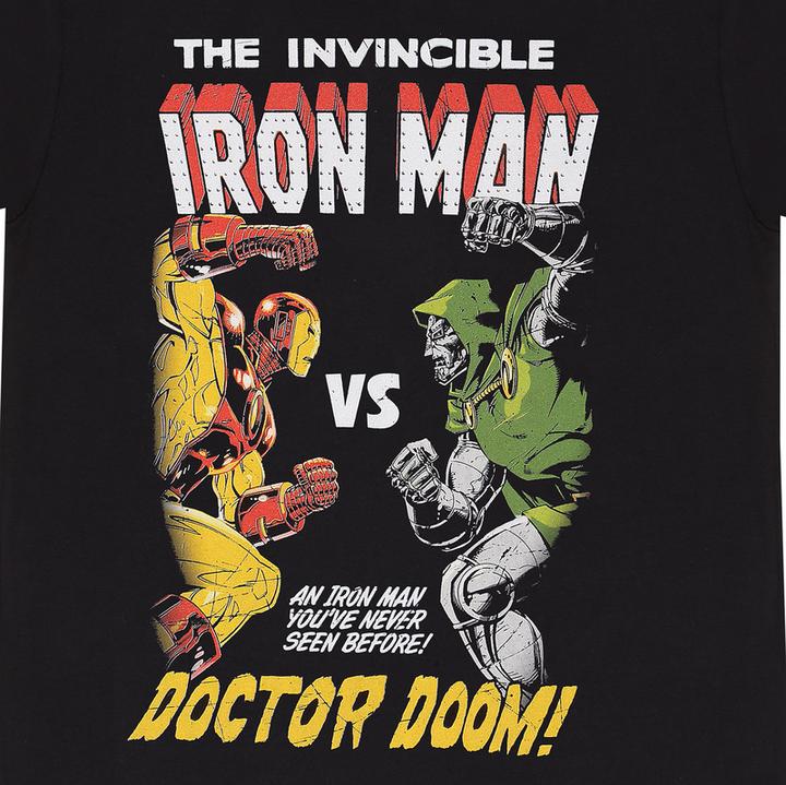 Actual product image Heroes Inc Marvel T-Shirt Iron Man vs Doom Grösse L (L)