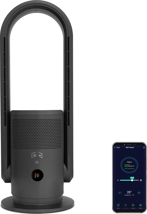 Produktbild Djive Ventilator, Heizlüfter & Luftreiniger, Anthrazit (25 m²)