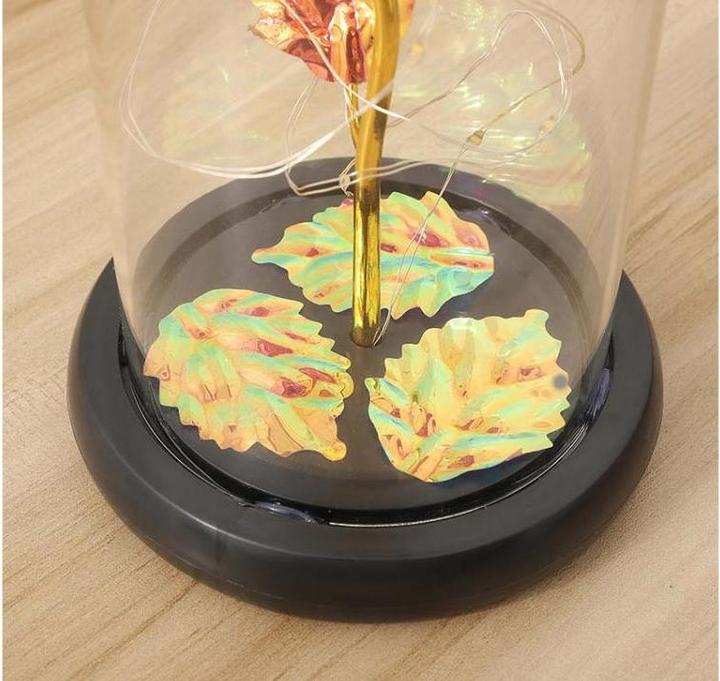 Produktbild TOP Goldrose im Glas (11 cm)