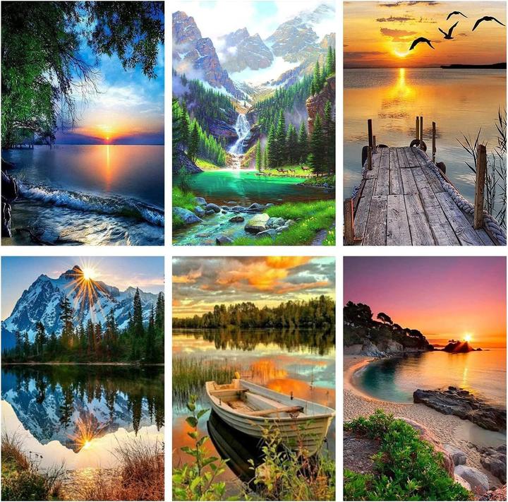 Generic Peinture par numéros - Ensemble de paysages