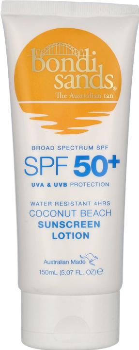 Productafbeelding Bondi Sands SPF50+ water resistant 4hrs coconut beach sunscreen lotion 1 (Zonnemelk, SPF 50+, 150 ml)